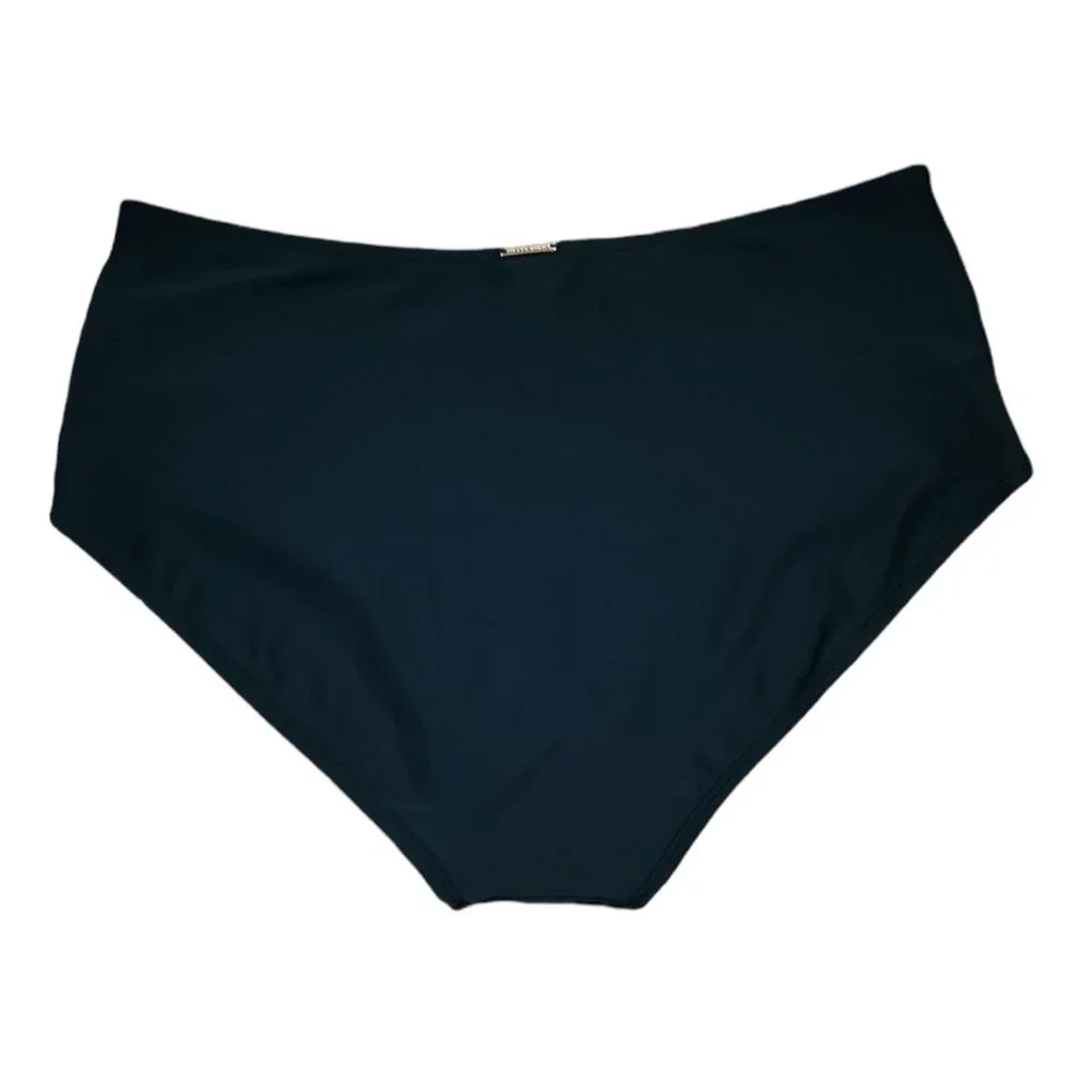 RELLECIGA Womens Strappy High Waisted Bikini Bottom Full Coverage Swim Sz M - Picture 4 of 5